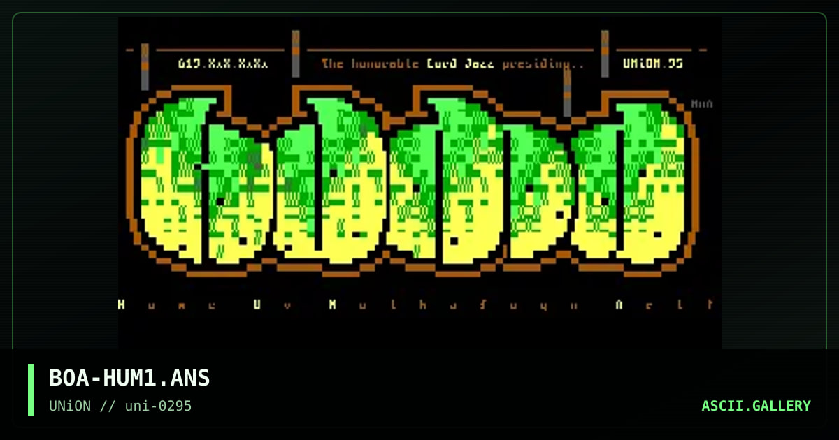 Lord Jazz's Huma!, by boa, 1995