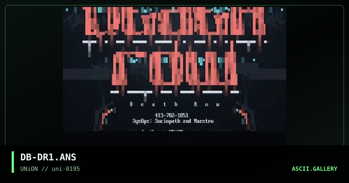 Death Row, by d-vibe, 1995