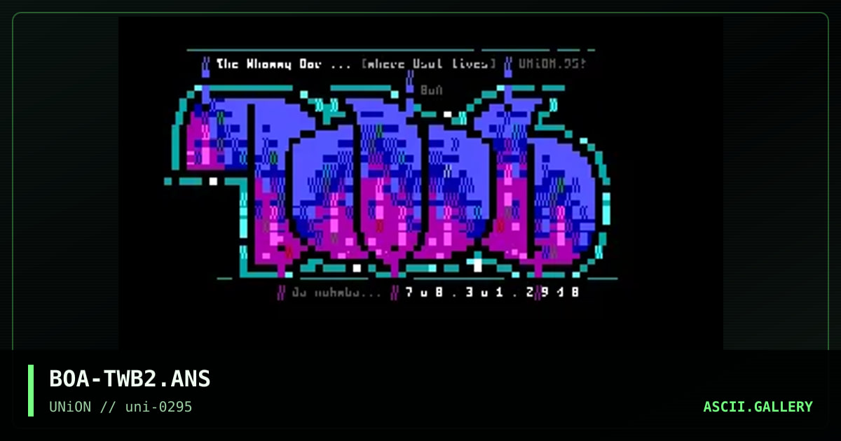 The Whammy Bar, by boa, 1995