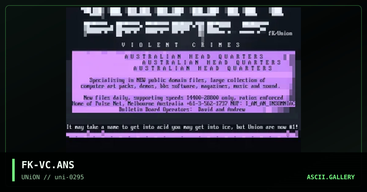 Violent Crimes, by flick, 1995
