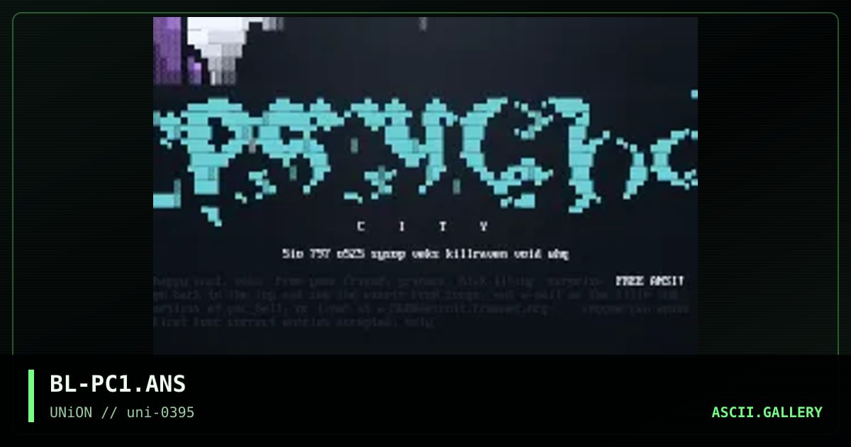 Psycho City, by black lightning, 1995