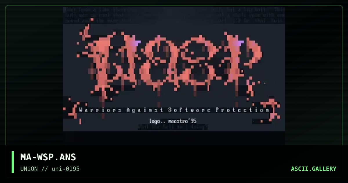 Wasp, by maestro, 1995