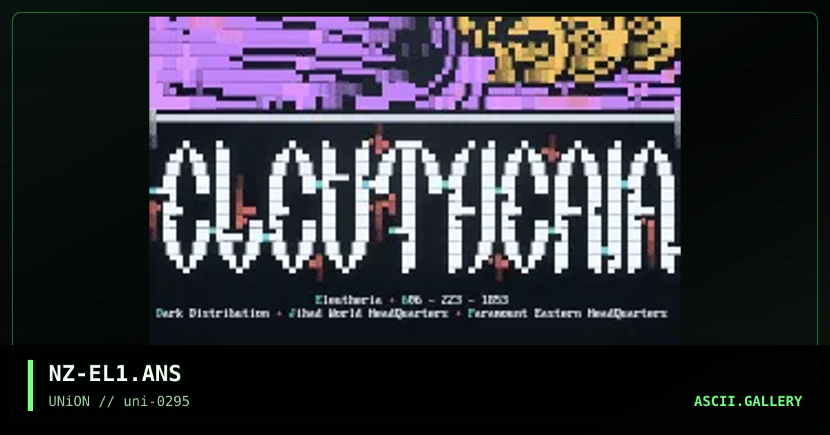 Eleutheria, by nailz, 1995