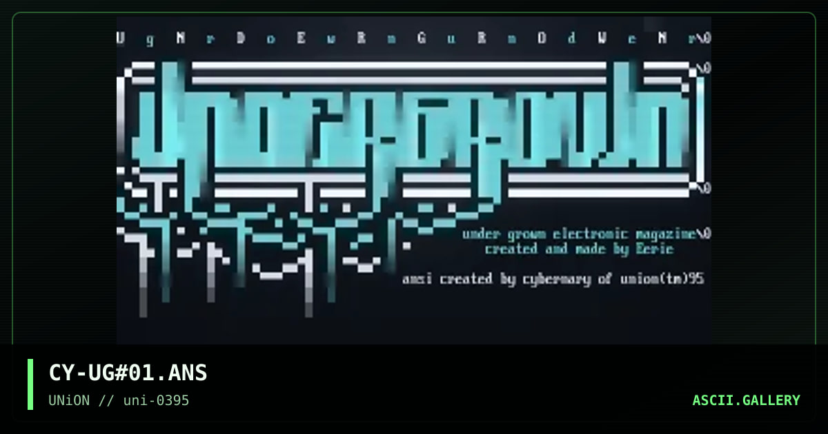 CY-UG#01.ANS, by cybernary, 1995