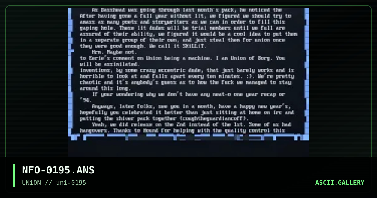 Information File, by neurotic, 1995