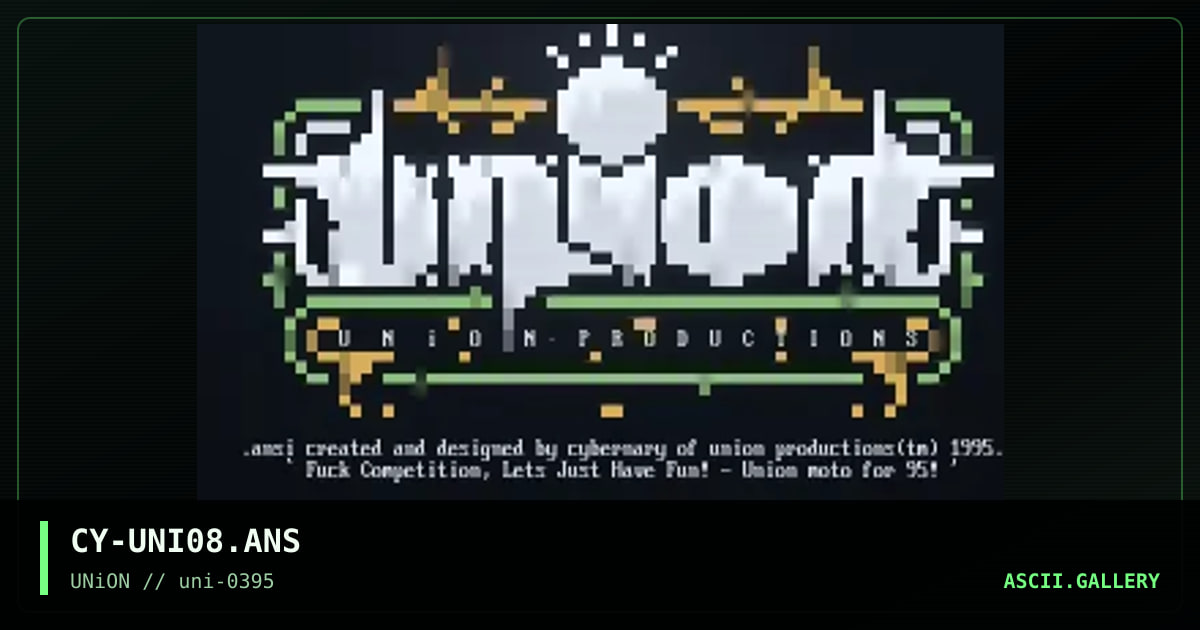 CY-UNI08.ANS, by cybernary, 1995