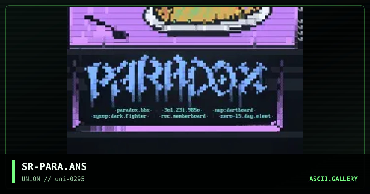 Paradox, by silver rat, 1995