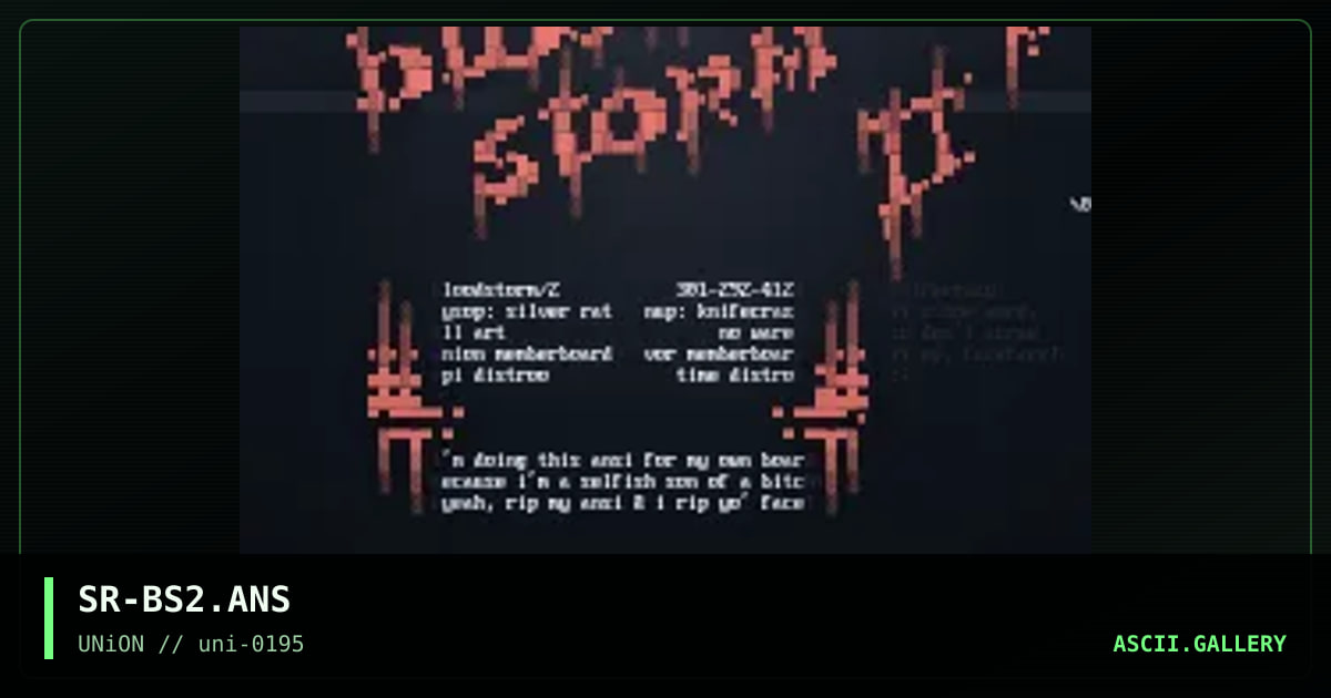 Blood Shot 2, by silver rat, 1995