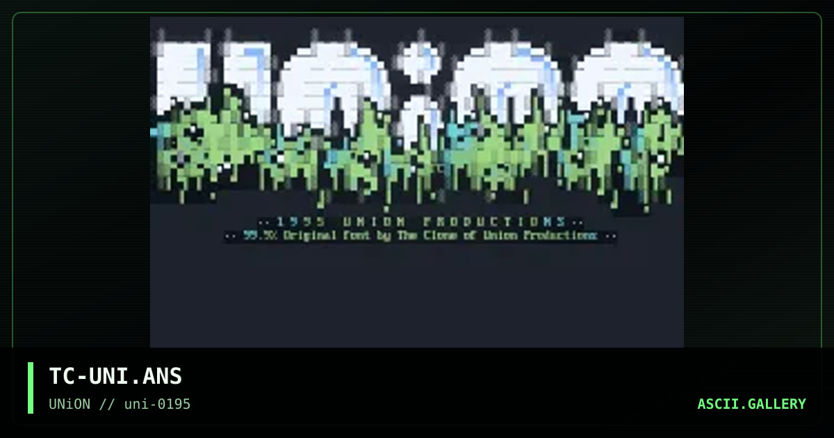 Union, by the clone, 1995
