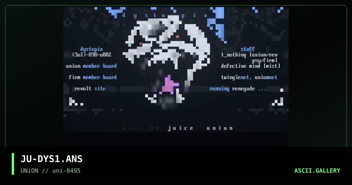 Dystopia, by juice, 1995