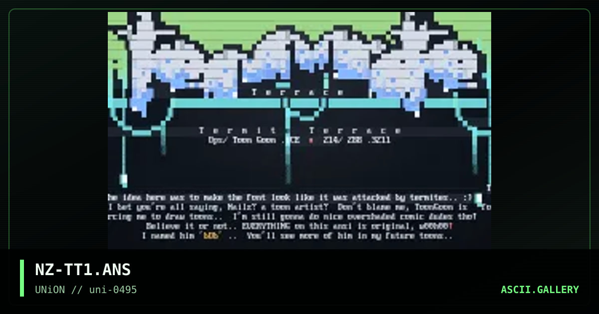Termite Terrace, by nailz, 1995