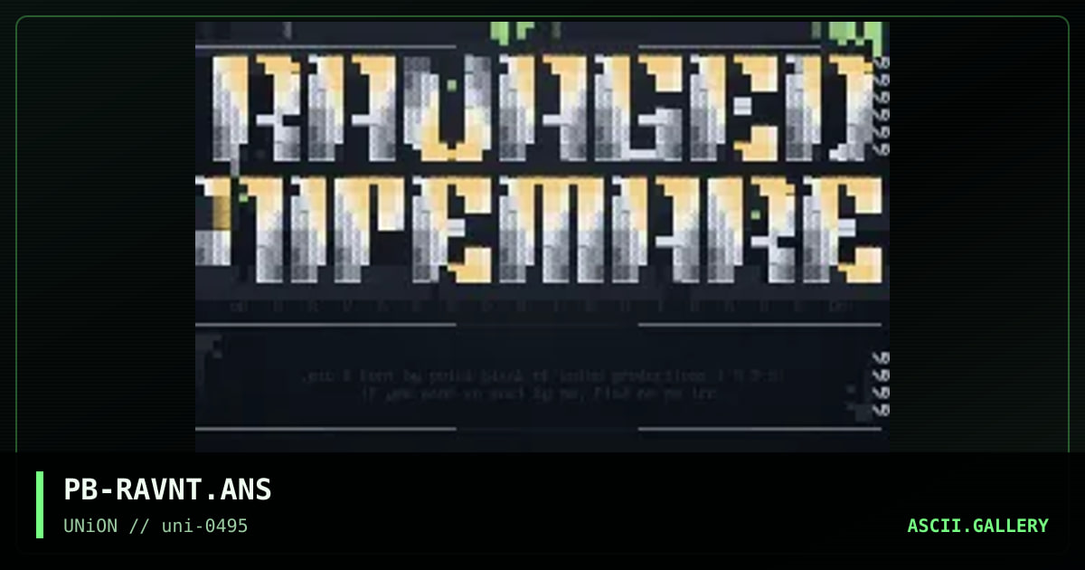 Ravaged Nightmare, by point blank, 1995