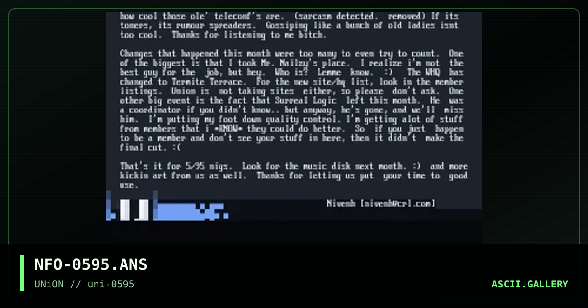info file for 5/95! md :(, by union, 1995