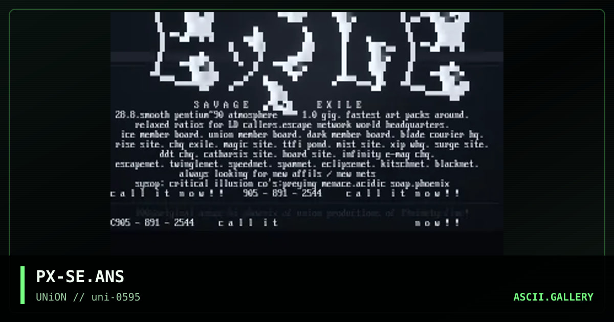 savage exile, by phoenix, 1995