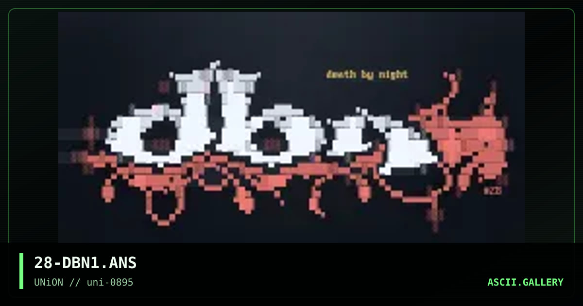 Death by Night, by number 28, 1995