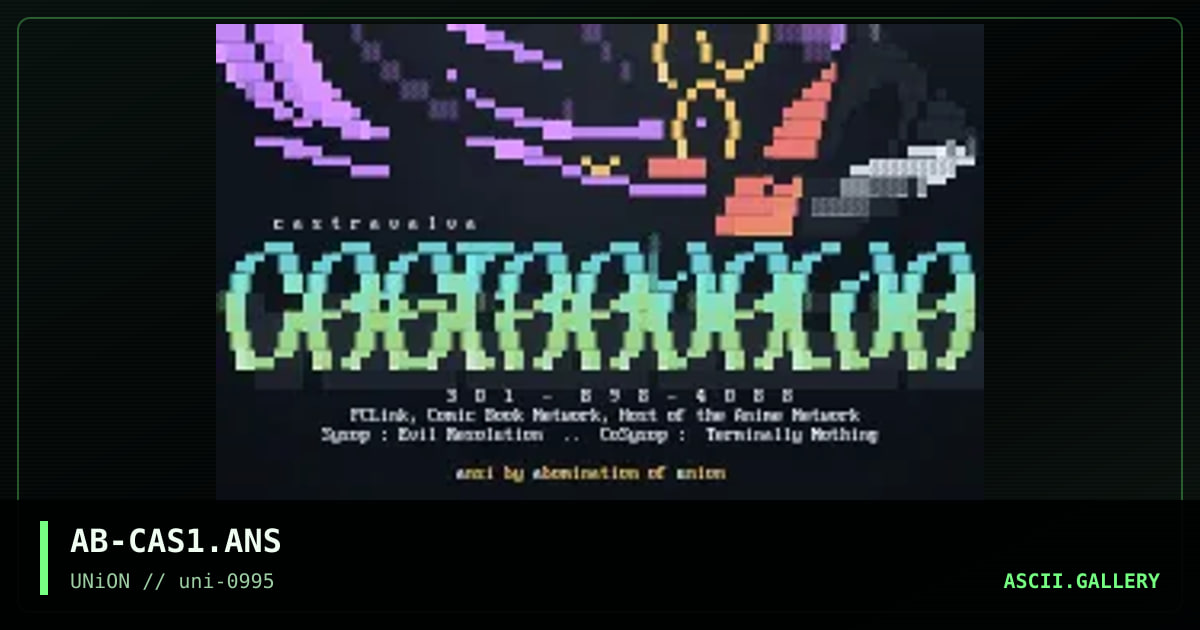 Castravalva!, by abomination, 1995