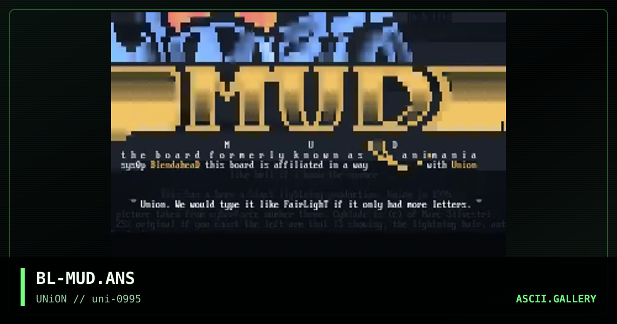 M.U.D., by black lightning, 1995