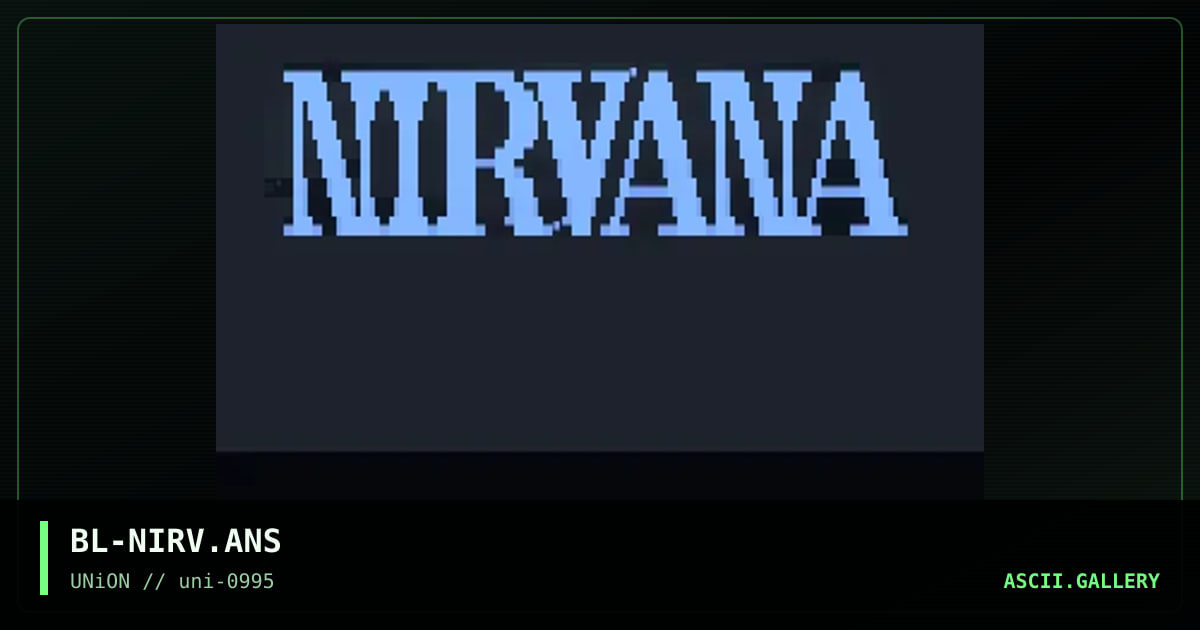 Nirvana, by black lightning, 1995