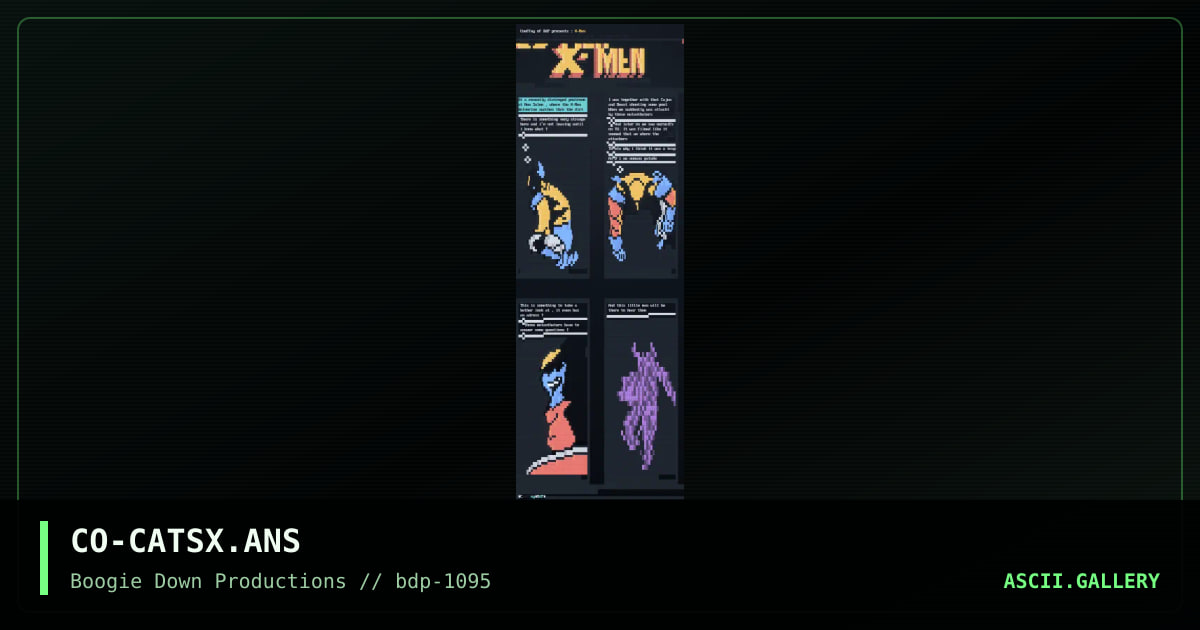 CaTs : X-men cut, by coeffey, 1995