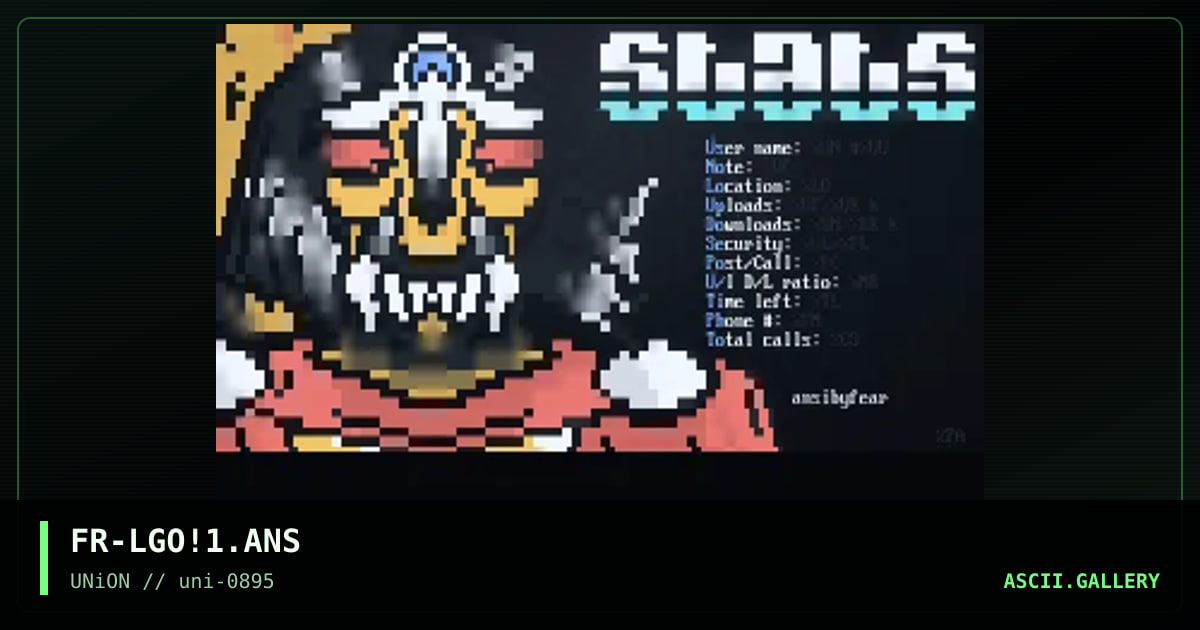 Fear's Logo Stack #1, by fear, 1995