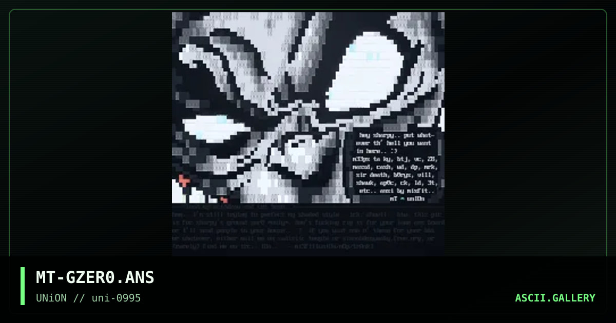 gROUNd zER0! .. !, by misfit, 1995