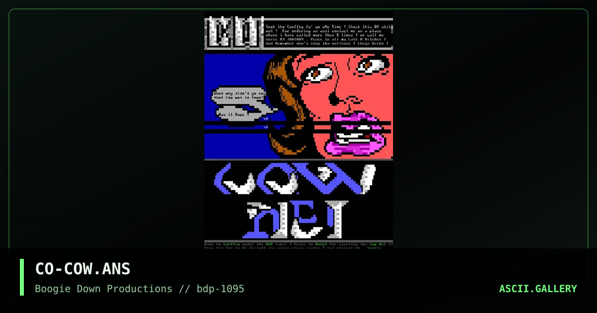 Cow-Net, by coeffey, 1995