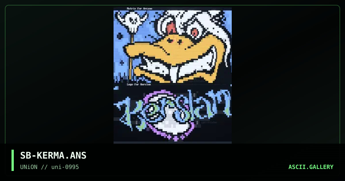 Matrix, Kerslam-Logo, by spellbinder, 1995