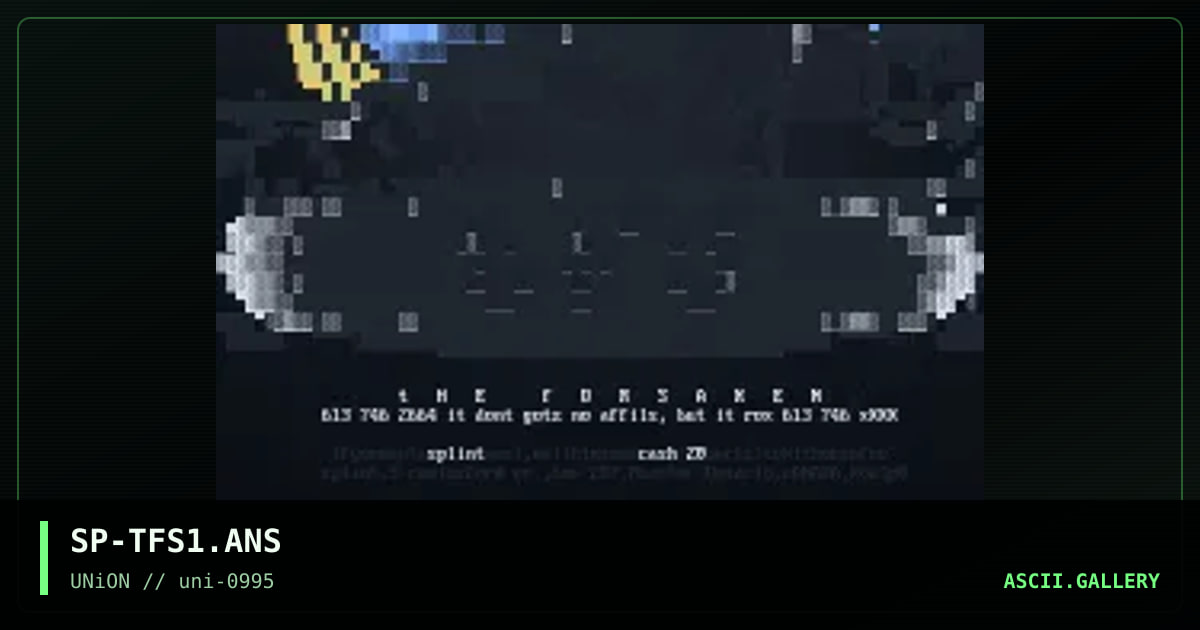 .. The Forsaken .., by splint, 1995