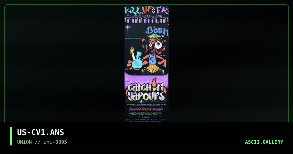 Catchin Vapours, by mr krinkle, headfuck, flick, 1995