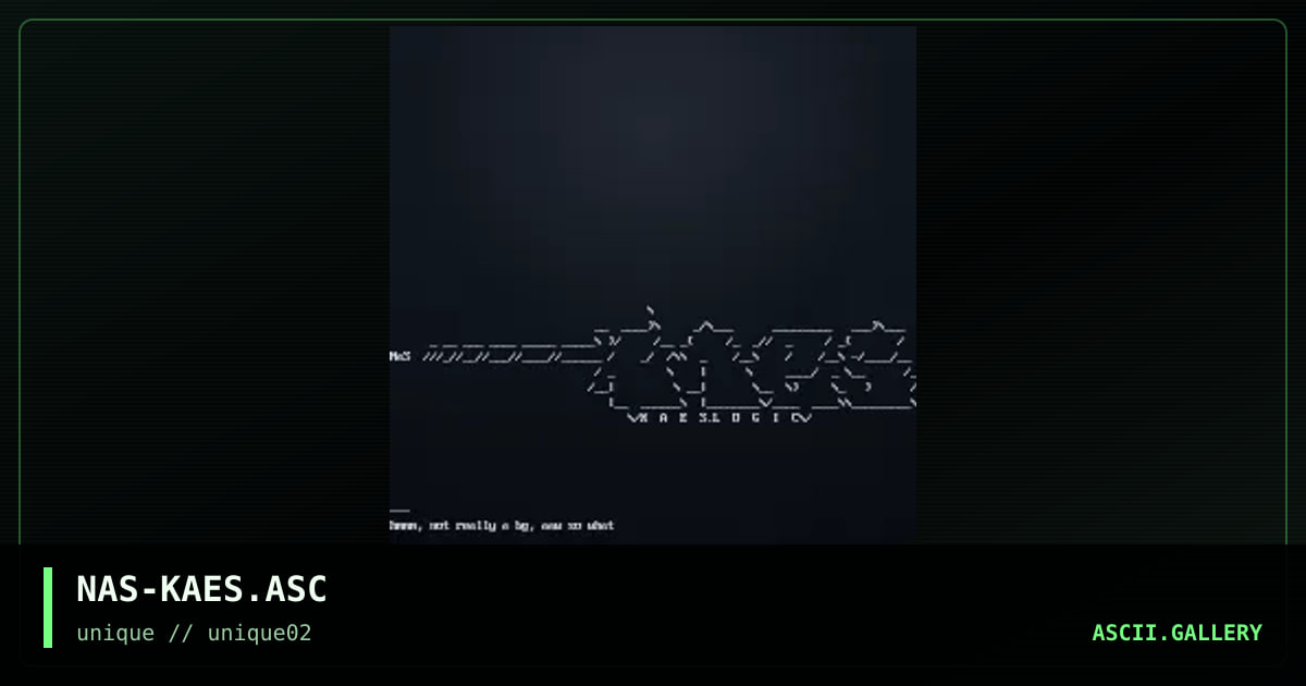NAS-KAES.ASC, by nasone, 1999