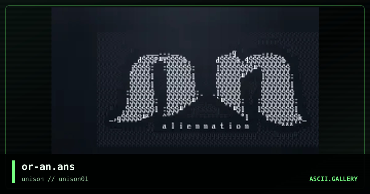 or-an.ans, by ohred, 1997