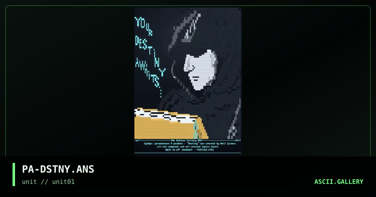 Neil Gaiman's Destiny, by pandora, 1996