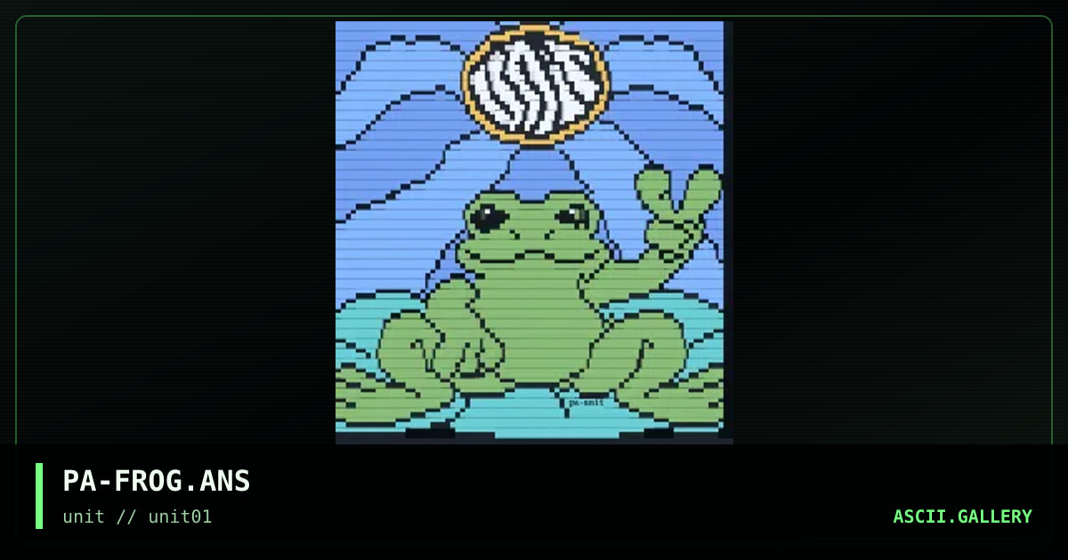peace frog!, by pandora, 1996