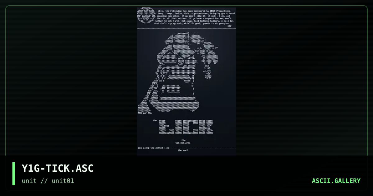 The Tick, by gravedancer, 1996