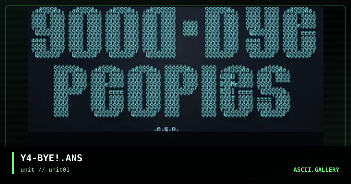 good-bye peoples!, by gravedancer, 1996