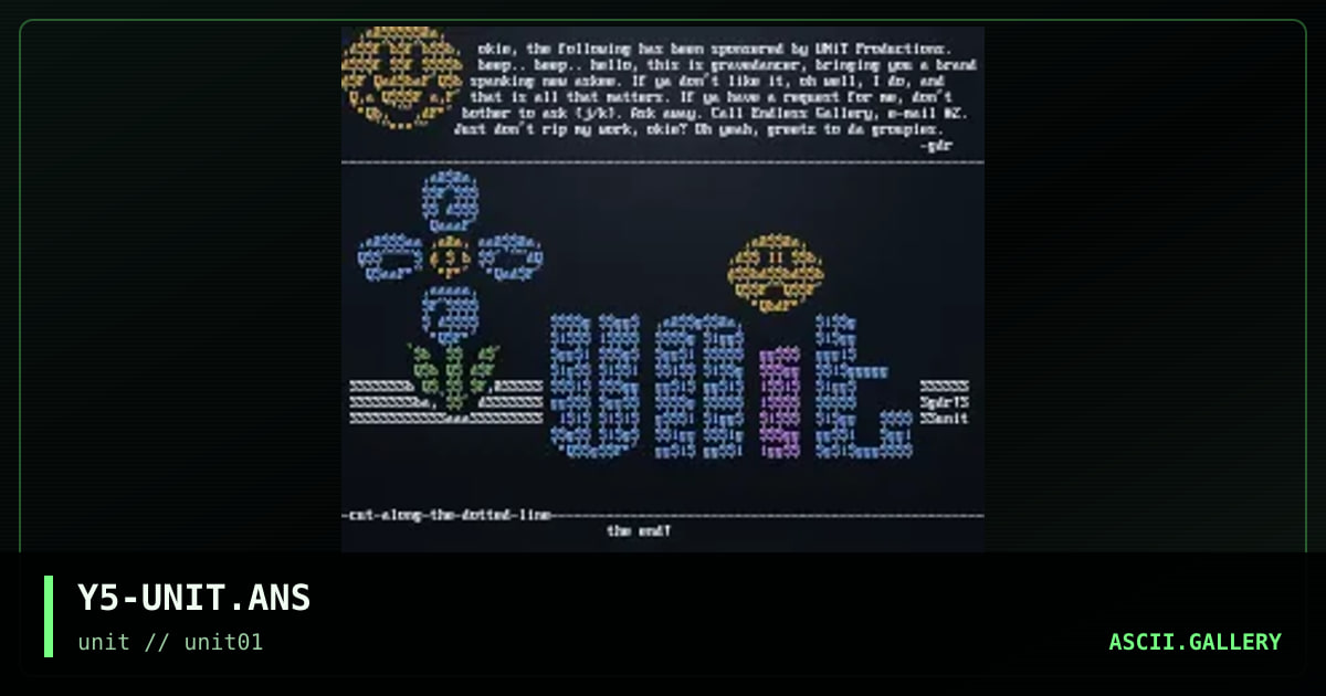 UNiT Logo, by gravedancer, 1996
