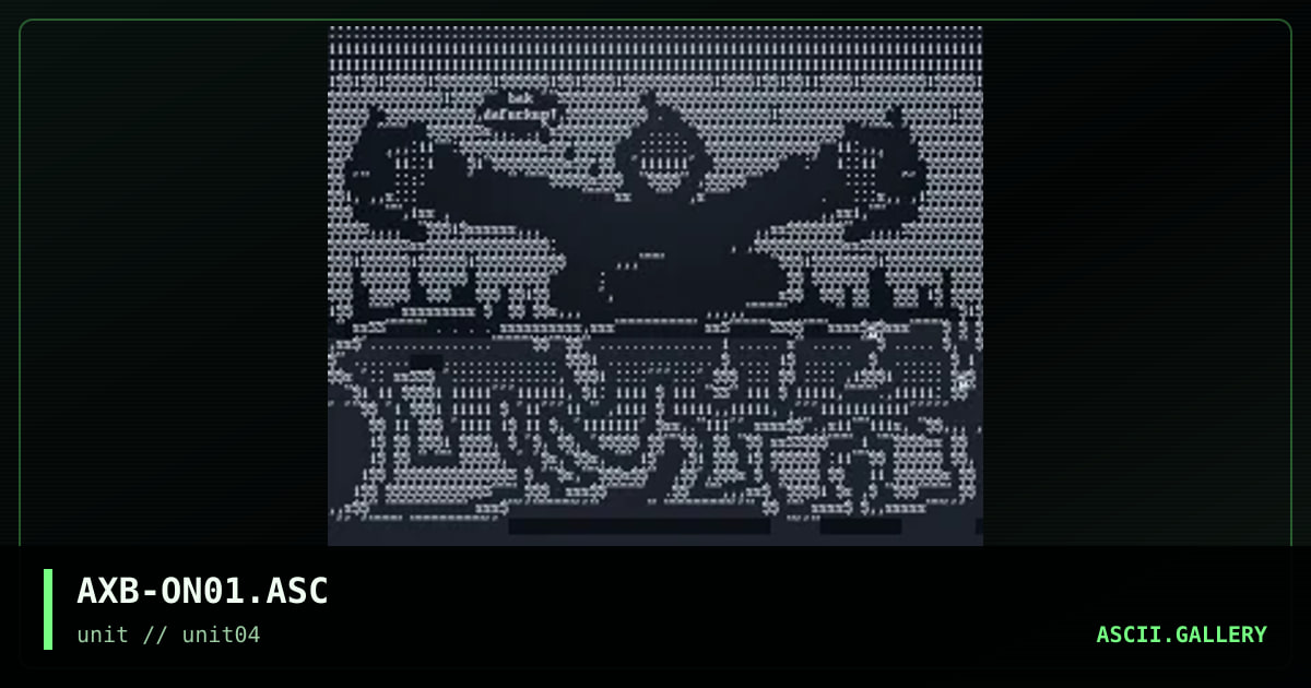 Onyx Ascii., by axb, 1997