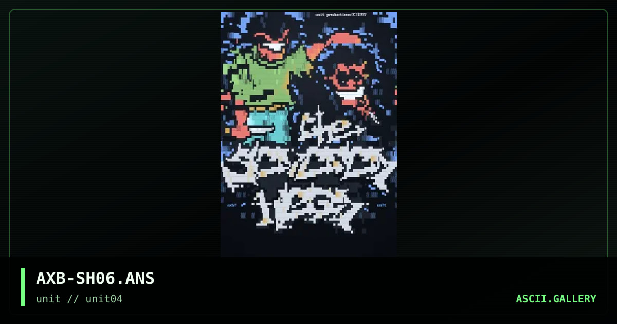 Severed Head Ansi., by axb, 1997