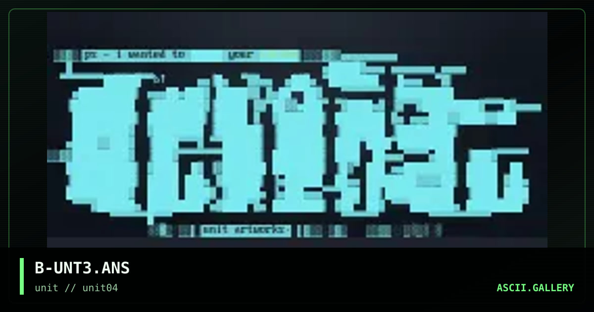 unit logo 3, by b love, 1997