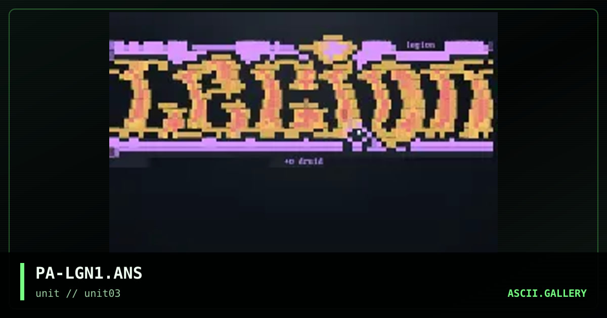 druid's legion, by pandora, 1996