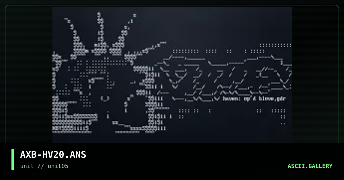Haven ascii, by axb, 1997