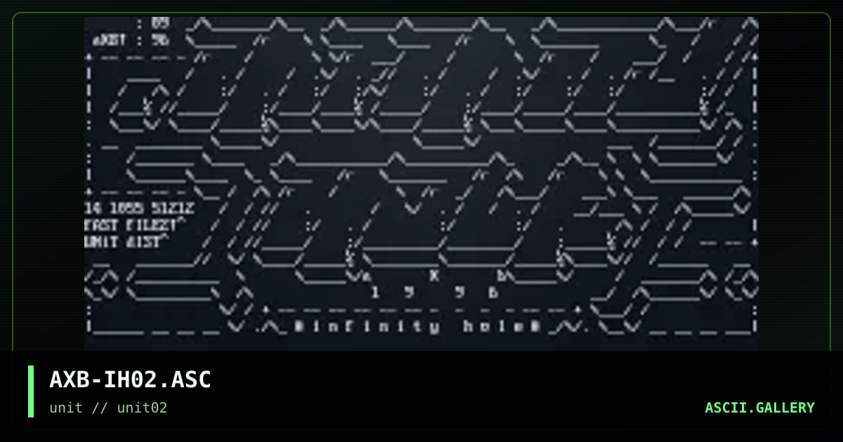 Infinity Hole #02, by axb, 1996