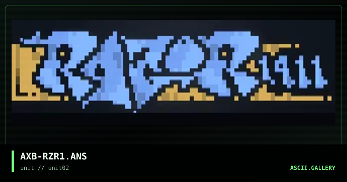 Razor 1911 Logo, by axb, 1996