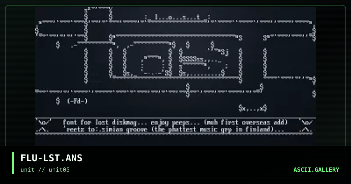 FLU-LST.ANS, by fluid, 1997