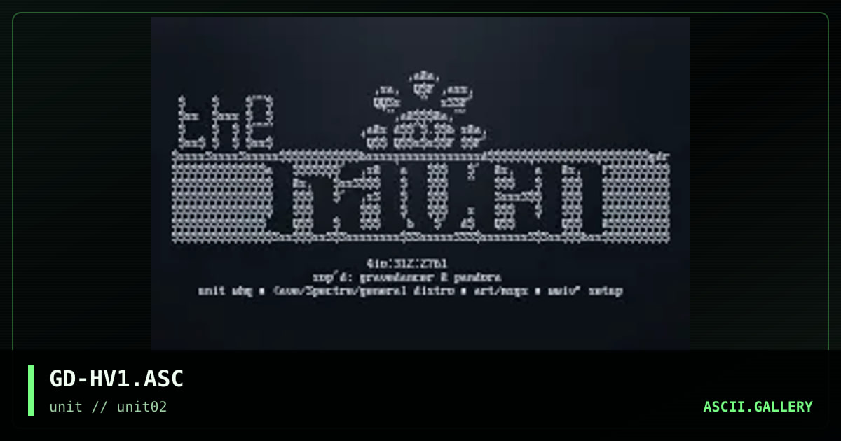 Haven #1 ascii, by gravedancer, 1996