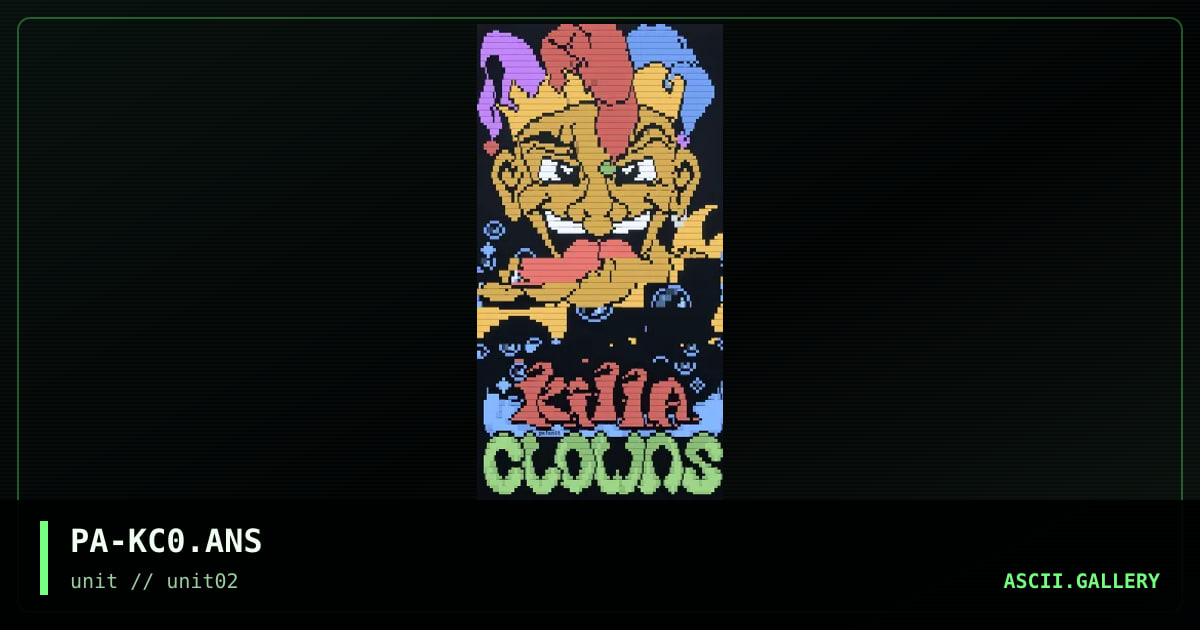 killa' clowns, by pandora, 1996