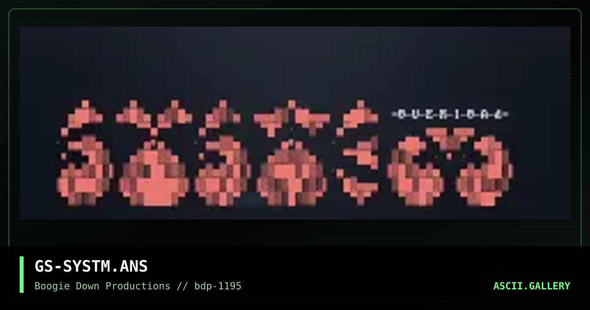 System Overload, by genius, 1995