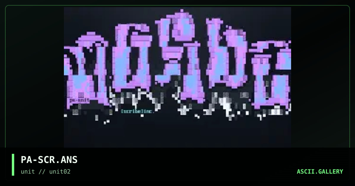 SCRiBE inc, by pandora, 1996