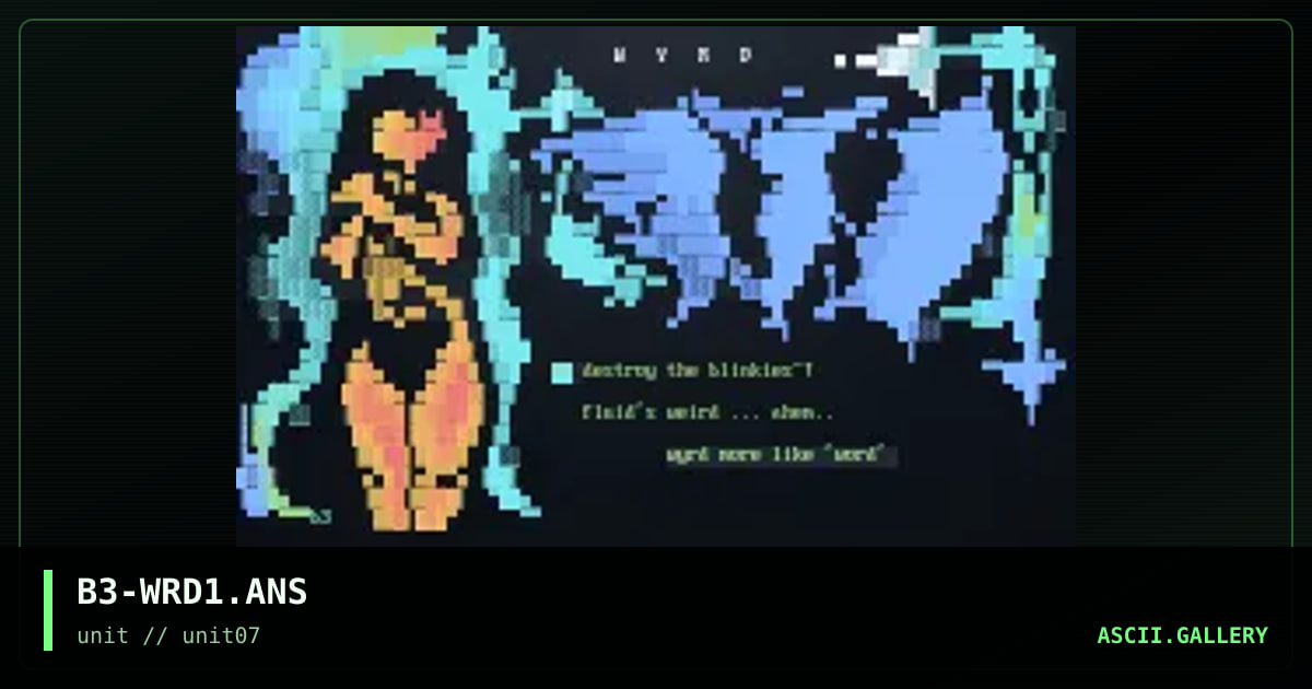 wyrd, by b love, 1997
