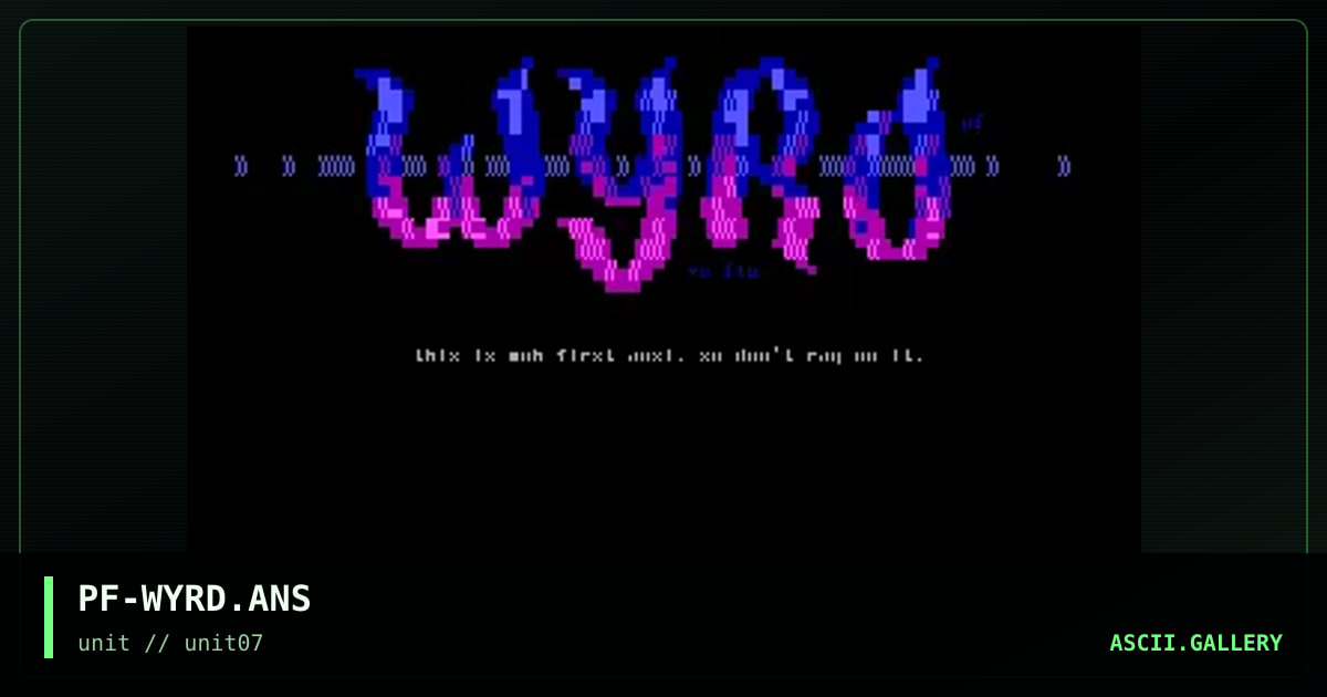 wyrd, by puff, 1997